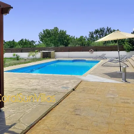 200m To The Coral Bay Strip, Large Pool Villa Peyia