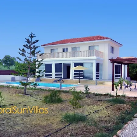 Villa 200m To The Coral Bay Strip, Large Pool Peyia